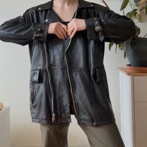 Vintage Mode Tripoli 100% Leather Jacket – Size M